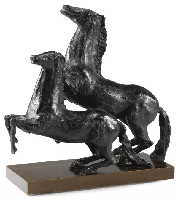 Lucio Fontana - I Cavalli che seguono la Vittoria (Bozzetto)
